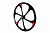 Комплект колес 26quot; MTB,литое,под трещотку, двойной обод,алюм.,6 лопастей,черное,135/110мм