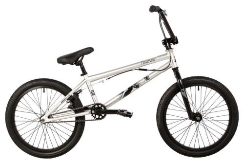 Велосипед NOVATRACK 20quot; BMX PSYCHO серебристый, сталь , гироротор, рама 10quot;