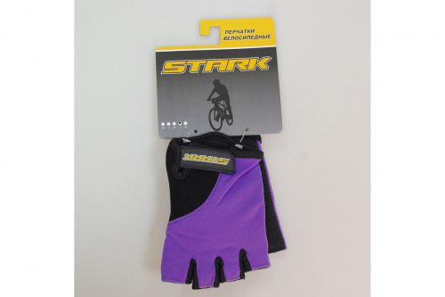 Велоперчатки Stark NC-668 черно-фиолетовые