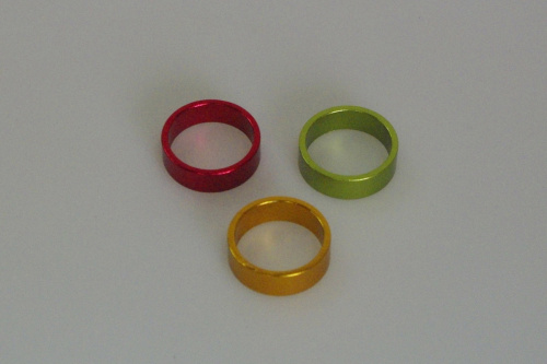 Проставочное кольцо 28,6*10mm зеленое алюмин.анодированное