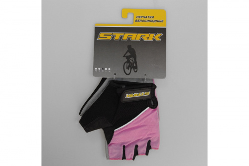 Велоперчатки Stark NC-887 черно-розовые